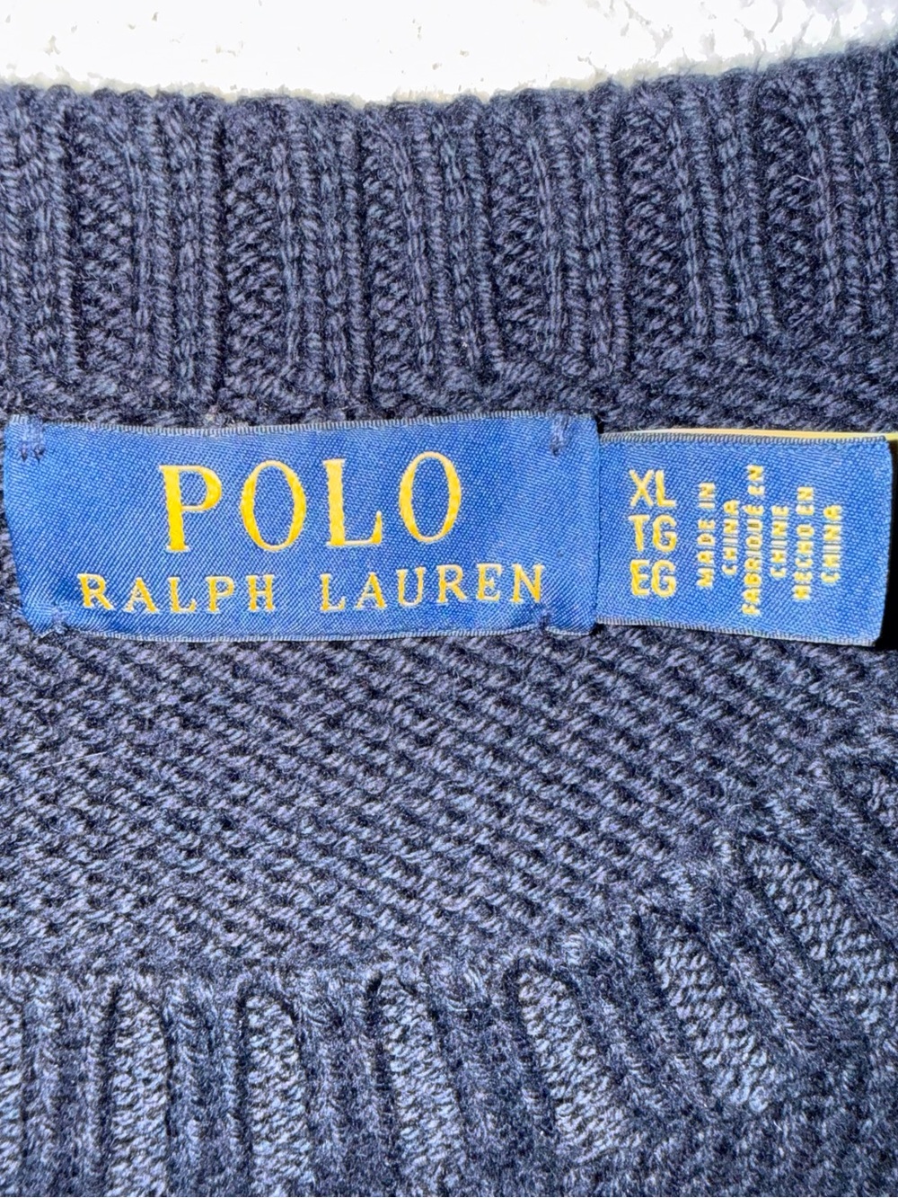 Ralph Lauren Winter Teddy Bear Knit Sweater Men’s XL - Picture 3 of 3